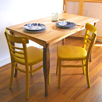Solid Wood Dining Table With Hand Sculpted Legs, 5 of 5