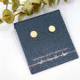 9ct Yellow Gold Disc Earrings, thumbnail 1 of 10