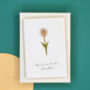 Miniature Engraved Flower Mother's Day Card, thumbnail 4 of 12