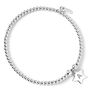 Personalised Star Sterling Silver Ball Bead Bracelet, thumbnail 2 of 7