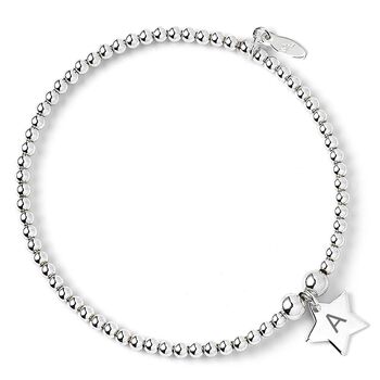 Personalised Star Sterling Silver Ball Bead Bracelet, 2 of 7