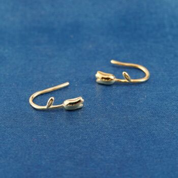 Rosebud Hoop Earrings, 4 of 7