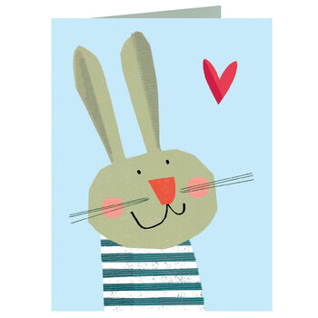 Mini Blue Bunny Card, 2 of 5