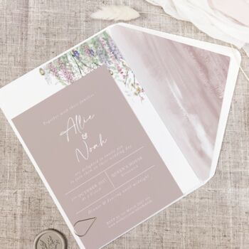 Whimsical Spring Wedding Invitation Stack, 2 of 8