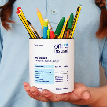 Personalised Teacher Report Pen Pot, 2 of 4