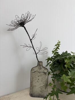 Handmade Wire Chrysanthemum Bloom, 7 of 9