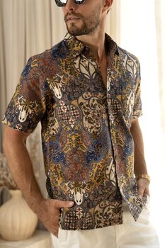 Purple Batik Cotton Shirt, 4 of 8