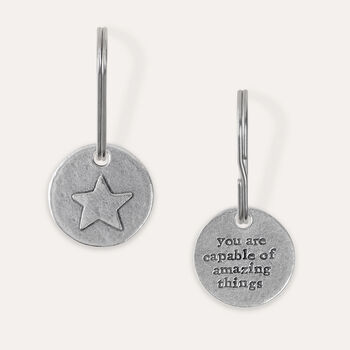 'You Are Capable Of Amazing Things' Star Keyring, 2 of 5