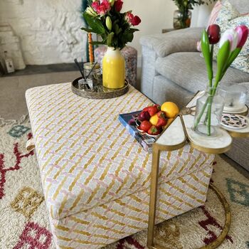 Coffee Table Footstool With Storage In Linwood Maypole, 3 of 4