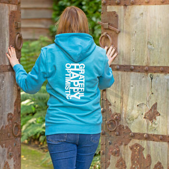 The 'Happy' Personalised Motivational Hoodie, 4 of 12