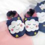 Dotty Fish Dreamy Cloud Baby Gift Set With Barefoot Shoes And Cotton Bibs, thumbnail 5 of 11