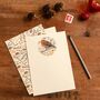 Christmas Letter Writing Set With Robin Design, thumbnail 1 of 8