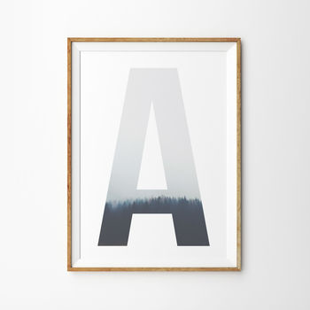 Forest Letter Initials Poster, 2 of 6