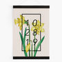 Personalised Daffodil Botanical Flower Print, thumbnail 4 of 7