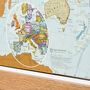 Personalised Scratch The World® Travel Edition Map, thumbnail 8 of 12