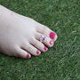 925 Silver Colourful Butterfly Bichiya Midi Toe Ring, thumbnail 3 of 7