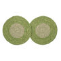 Seagrass Placemats Set Of Two Dark Green/Grey, thumbnail 2 of 5