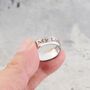 Silver 8 Mm Personalised Band Ring For Men And Women, Thick Silver Ring, thumbnail 1 of 11