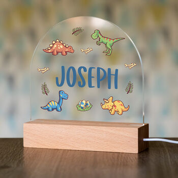 Personalised Dinosaur Night Light For Children, 3 of 7