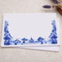 C6 Decorated Envelopes With Blue Oriental Design, thumbnail 1 of 2