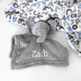 Personalised Alphabet Blanket And Elephant Comforter, thumbnail 2 of 5