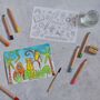 Set Of Five Postcards To Colour Or Paint, thumbnail 5 of 6