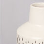 G Decor Spotted Cream Ceramic Vase, thumbnail 3 of 3