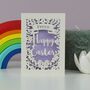 Personalised Papercut Happy Easter Card, thumbnail 7 of 8