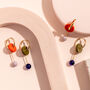 Disc And Drop Hoop Earrings In Matched Or Mismatched, thumbnail 3 of 4