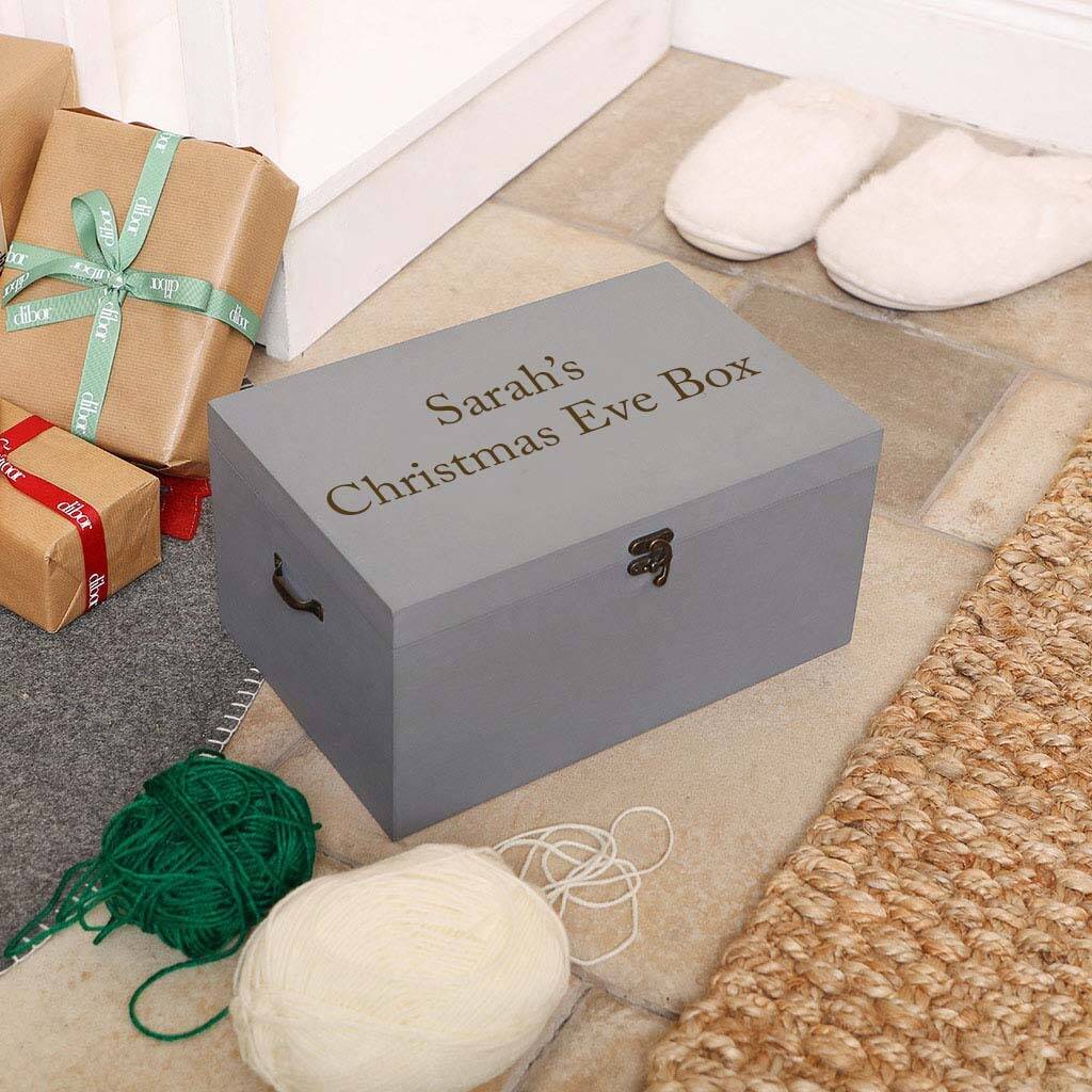 Personalised Wooden Christmas Eve Box By Dibor | notonthehighstreet.com