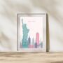 Minimalist New York Travel Print, thumbnail 1 of 8