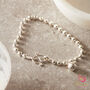 Silver Musical Charm Faceted Ball Layering Bracelet, thumbnail 10 of 12