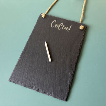 Cofia! Welsh Slate Chalk Board, 2 of 3