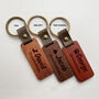 Personalised Wooden Keychain, Father's Day Gift, thumbnail 1 of 5