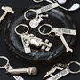 Personalised Charm Engraved Keyring Gift, thumbnail 1 of 8