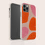 Pink And Orange Bobbles Biodegradable Phone Case, thumbnail 4 of 7