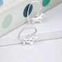 Sterling Silver Dachshund Drop Earrings, thumbnail 2 of 6