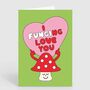 I Fungi Love You Mushroom Valentines Anniversary Card, thumbnail 2 of 2