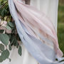 Rose Quartz And Serenity Hand Dyed Pastel Silk Ribbon, thumbnail 1 of 2