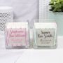 Patterned Christening Square Candle For Girls And Boys, thumbnail 2 of 9