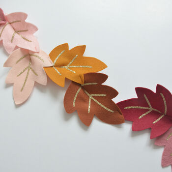 Autumn Leaf Felt Garland, 3 of 6