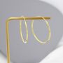 Sterling Silver Extra Skinny Large Infinity Hoops, thumbnail 4 of 12