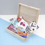 Personalised Vibrant Floral Vegan Chocolate Snacks Box, thumbnail 2 of 9