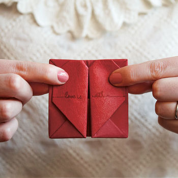 Personalised Origami Heart Photo Keepsake, 2 of 7