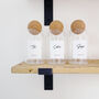 Set Of Tea, Coffee And Sugar Cork Ball Glass Jars, thumbnail 2 of 9
