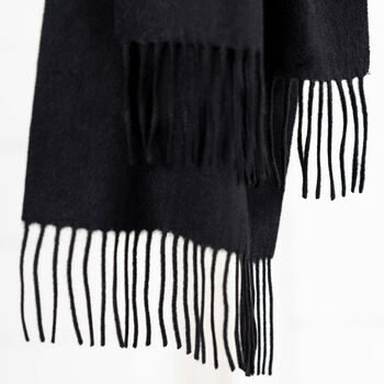 Personalised Black Pure Cashmere Scarf, 5 of 9