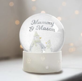 Personalised Penguin Snowglobe, 2 of 4