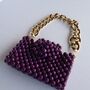 Beaded Purse With Chain Link Strap, thumbnail 10 of 12