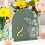 Floral Arch Wedding Table Number, thumbnail 4 of 6