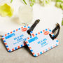 Personalised Airmail Vintage Style Luggage Tag, thumbnail 1 of 5